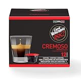 Caffé Vergnano 1882 Cápsulas Café Compatibles Nescafé Dolce Gusto, Cremoso, 12 unidades (paquete de 1)