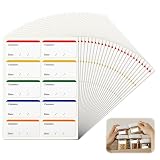 240 etiquetas de congelación para escribir, etiquetas reutilizables para congelar, etiquetas extraíbles para alimentos congelados, para etiquetar alimentos, tarros y recipientes (60 x 30 mm)