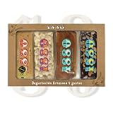 1880 Surtido de Turrones Artesanos, 4 Sabores, Sin Gluten, 300 g