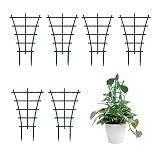 MUYAPAY Soporte para Plantas Trepadoras,6 Piezas Soporte de Plantas Trepadoras,Tutor Plantas,Mini Enrejado de Escalada,Estantes de Crecimiento de Plantas en Macetas, para Plantas Trepadoras y Vid