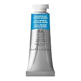 Pintura al agua profesional, tubo de 14 ml, Winsor Blue (tinte verde).