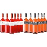 Nuviana - Vino Rosado - Caja 6 botellas 75cl & Veranza - Vino Rosado - Pack 6 botellas 75cl