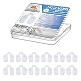 12 Piezas Dilatador Nasal Respiraderos - Blanda Mediano - Antironquidos | Puntas cónicas, abre las fosas nasales, alivia la presión sinusal, lavables, reutilizables, poco visibles