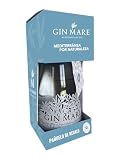 Gin Mare Mediterranean Gin, Pack Botella 700 ml y Pañuelo, Pack Especial Regalo, 42,7% Vol