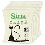 Siria-60L-Arena para Gatos Vegetal y Aglomerante-Set 6 Bolsas de 10 litros