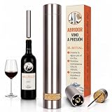 Sacacorchos Aire Presión Profesional Acero Inoxidable Abrebotellas Premium Regalo Hombre Original Accesorio Vino Tinto Fácil Uso Sin Esfuerzo Elegante Abridor Botellas Regalo compañeros trabajo