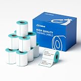 CLABEL 12 rollos de cinta de etiquetas blanca 40x30mm para impresora de etiquetas 221B S1 230B 320B etiquetas térmicas autoadhesivas para máquina de etiquetado, 200 etiquetas/rollo (1,57'x1,18')