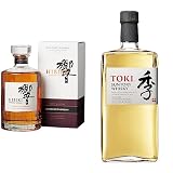 Hibiki Suntory Whisky Japanese Harmony, 43% - 700 ml + Suntory Toki - Whisky Japones 43%, Botella de 700 ml