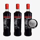 Vermouth Perucchi Il Giovane - Pack de 3 Botellas de Vermut Rojo de 1L - Primer Vermut 100% Elaborado en España - Vermouth Rosso Joven Sin Envejecimiento - Receta Artesana y Casera