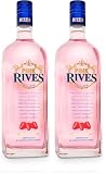 RIVES Pink ginebra botella 70 cl (Paquete de 2)