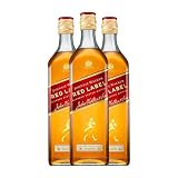 Whisky Blended Johnnie Walker Red Label Botella Misil 1 L (Caja de 3 Botella Misil de 1 L)