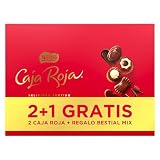 Nestlé Caja Roja Bombones 5 packs Surtidos 588g | Bombones surtidos de chocolate con leche y negro en pack de 3 estuches ideal para regalo y compartir