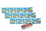 Hoya Santoña Anchoas del Cantábrico - Pack de 12 latas de 49g/Aprox.8 filetes. Elaboración Artesana con bocartes del Cantábrico en Aceite de Oliva. (49g (Paquete de 12))