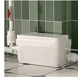 Pompa de ducha de 400 W, bomba trituradora bajo el fregadero de la bomba de pozo de aguas residuales, a ras hasta 6 m, con 3 entradas de agua para bodega, fregadero de cocina, bañera
