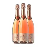 Sumarroca Rosé Pinot Negro Brut Cava 75 cl Espumoso rosado (Caja de 3 Botellas de 75 cl)