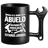Taza Abuelo con Asa de Llave Inglesa 350 ml, Regalo Original para Abuelo