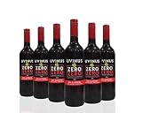 Vino Tinto UVINUS Sin Alcohol y Sin Azúcar - Caja de 6 botellas - ZERO Azúcar y ZERO Alcohol | Vino tinto saludable.