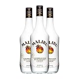 Licores Malibu Botella Misil 1 L (Caja de 3 Botella Misil de 1 L)
