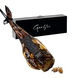 JAMÓN IBÉRICO(PALETA PATA NEGRA) DE BELLOTA 100% RAZA IBÉRICA 5 kg aprox MARCA GUIJU regalo SALAMANCA.