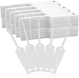 Paquete de 1000 etiquetas de vinilo con flecha autobloqueante, etiquetas de identificación en blanco de 4.5 x 0.75 pulgadas para taller de reparación de automóviles, oficina y marcado de inventario de