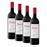 Protos Roble Vino Tinto, Tempranillo, D.O. Ribera del Duero 750ml (Paquete de 4)