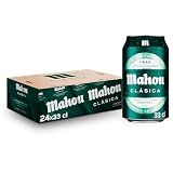 Mahou Clásica, Cerveza Lager Dorada, Pack 24 Latas x 33cl