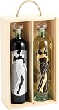 Latarce | Vermut Gilda Rojo y Blanco | Más de 30 Hierbas Aromáticas | Elaborado con Vino de Toro | Pack 2 Botellas 75cl Caja de Madera | Regalo Premium Gourmet