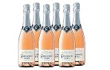 Codorníu Zero Rosé - Espumoso sin alcohol rosado, pack 6 botellas, 75cl