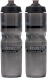 ZEFAL Magnum Pro Bidon Bicicleta Premium - Botella Bicicleta, MTB y Deporte sin BPA - Accesorios Bici - Bidón de Bicicleta de Gran Capacidad - Tapón de Silicona Impermeable - 975ml, 92g, Negro Ahumado