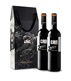 Cair Cuvée- Vino Tinto con D.O. Ribera del Duero - Variedad de Uva Tempranillo y Merlot - Notas de Fruta Roja y Tonos Florales - Crianza durante 10 meses - Incluye Estuche - 2 Botellas de 75 cl