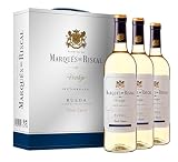 Marqués de Riscal Verdejo 100% Organic - Vino blanco Denominación de Origen Rueda, Variedad Verdejo - Estuche de 3 botellas de 750 ml