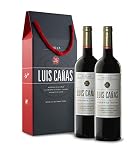 Luis Cañas - Vino Tinto con D.O. Rioja - Reserva - Variedad Tempranillo y Graciano - Notas de Fruta Negra - Reposo en Barricas de Roble Francés y Americano - Estuche Cartón - 2 Botellas de 75 cl