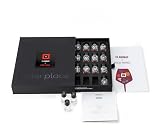 TASTERPLACE Juego de Aroma, 24 Aromas de Vino Tinto, inglés, para Sommeliers y Amantes del Vino, Entrena tu Nariz, Herramienta de degustación
