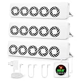 ecoCalm Ventilador para Radiadores con Control de Termostato, 15 Ventiladores Mejorados (Trio Set)