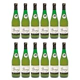 Petritegi Gorenak 12 Botellas de 75 cl – Sidra Natural con Tapón Escanciador, Elaborada con Mezcla de Manzanas Sidreras, Sabor Auténtico y Fresco, 6% Vol.