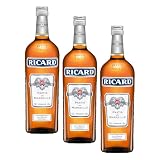 Ricard Pastís de Marseille Licor Anisado - 1L (Paquete de 3)
