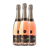 Pere Ventura Tresor Rosé Trepat Brut Cava Reserva 75 cl Espumoso rosado (Caja de 3 Botellas de 75 cl)