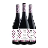 La Casona de la Vid Syrah Vino de la Tierra de Castilla y León 75 cl Vino tinto (Caja de 3 Botellas de 75 cl)