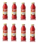 Mutti Passata di Pomodoro - Salsa de tomate para pasta (8 unidades, 700 g, 100 % italiana)