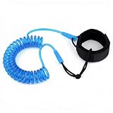 Sup Leash Paddle Espesor 5 mm, Correa de surf Longitud 10 Pies Azul, Correa para tabla de surf, Correa de tobillo cómoda, Cordón de seguridad Sup para olas oceano, Accesorio de surf resistente