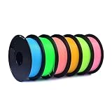 Filamento luminoso PLA 3D de 250 g, arcoíris, noctilucente, rosa, rojo y azul, luminoso, 1,75 mm, impresión 3D, alambre de plástico, envasado al vacío.(Yelow 250g)