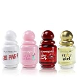 Don Algodón Pack 4 Mini Colonias Mujer | Eau de Toilette 4 x 30 ml | Girl Power, Vie en Rose, Star Girl y Red Party | Set de Perfumes Femeninos | Ideal para Viaje y Regalo