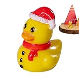 Patitos Miniatures,Decoraciones de Navidad Patitos Miniaturas Figuras - Figuras Animales Favoritos Fiesta para Aula Piscina Baño Jardín Colección,Decoración Fiesta