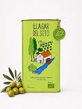 Aceite de Oliva Virgen Extra Ecológico Lata 1 litro BIO – Primera Extracción en Frio - Mejor aceite BIO de Extremadura – Manzanilla Cacereña, Sabor Frutado Intenso - AOVE 1L Jacoliva