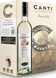 CANTI Pinot Grigio IGT Pouilles, vin blanc. Sec en bouche, avec des notes de pomme verte et d'agrumes. Finale fraîche et harmonieuse. Vin en BIB (Bag-in-Box), 3 l (1 x 3 l)