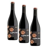 Cuatro Pasos Vino tinto mencía DO Bierzo 750 ml (Paquete de 3)