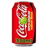 Coca-Cola Zero Lima, Refresco Sin Azúcar, Lata 330 ml, Pack