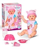 Baby born Emma 43 cm muñeca bebé con 10 Funciones | Accesorios incluidos, pelele incluido, funciona sin pilas, a partir de 3 años
