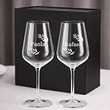 Wanapix | Copa Vino Personalizada Nombre | Cristal Bohemia Grabado
