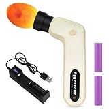 Lámpara de cizalla, lámpara de cizalla para huevos de gallina, huevos para incubar, huevos de gallina con cargador USB y tapa de foco, luz LED fría brillante para huevos, huevos de pato, huevos de